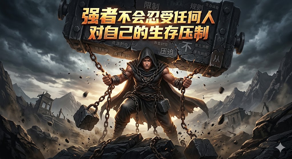 强者不会忍受任何人对自己的生存压制