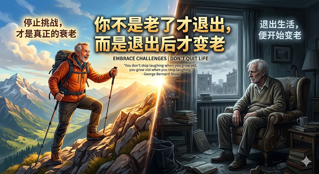 万维钢：你不是老了才退出，而是退出后才变老