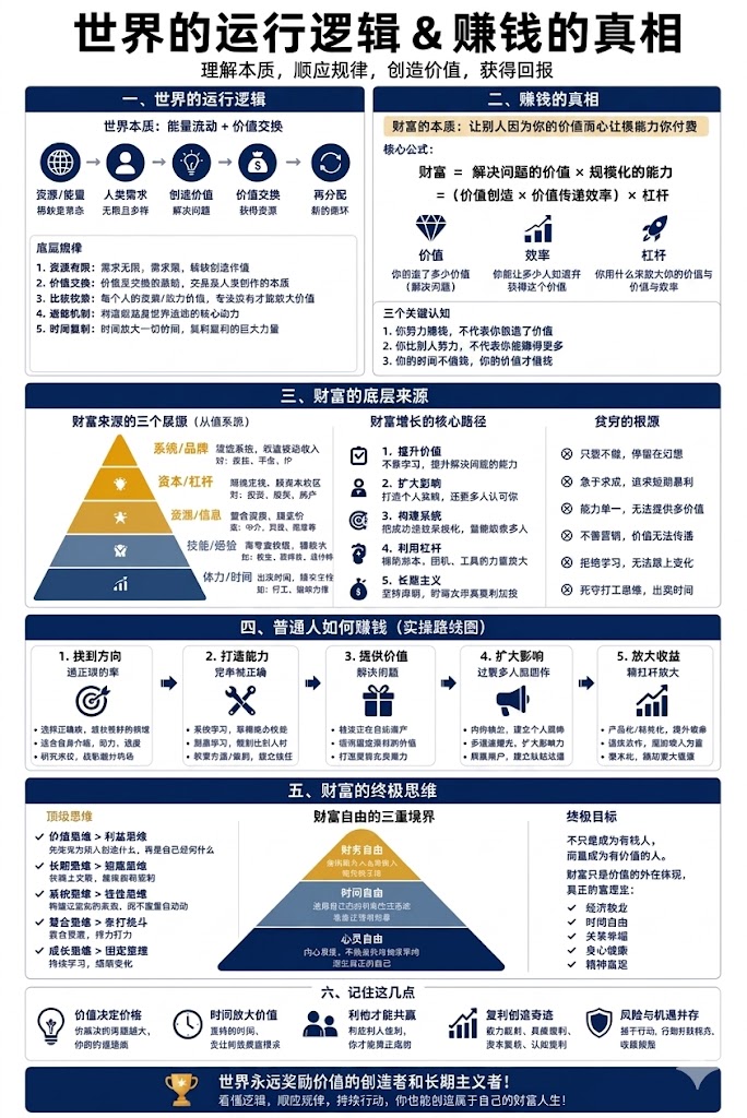 世界的运行逻辑&赚钱的真相