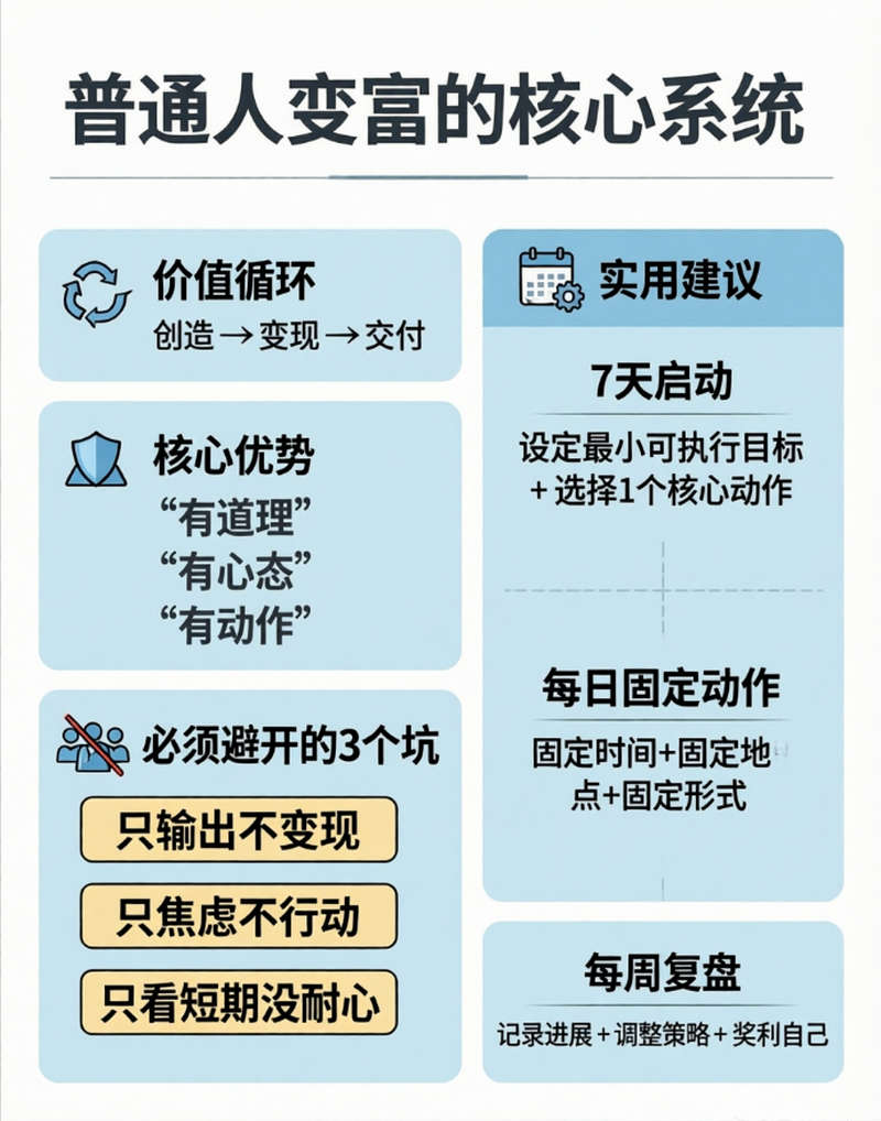 普通人变富别瞎忙！套牢这套“价值循环系