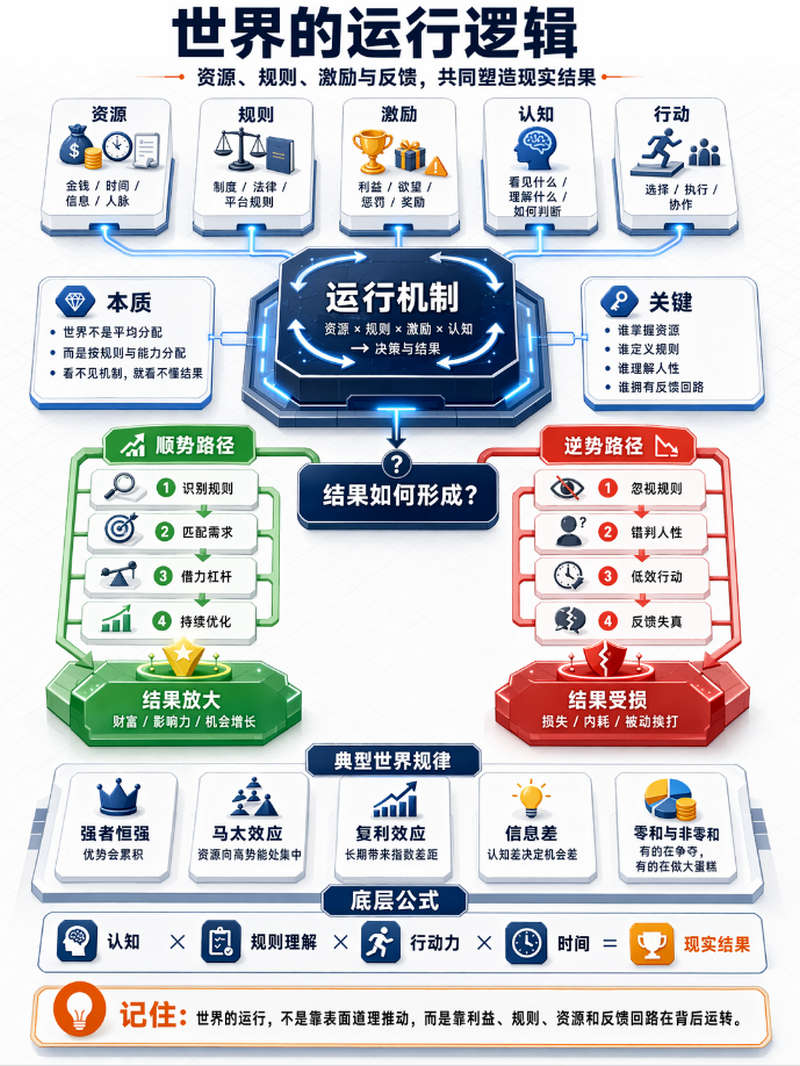 一图带你看懂世界运行的逻辑，学会为人处事