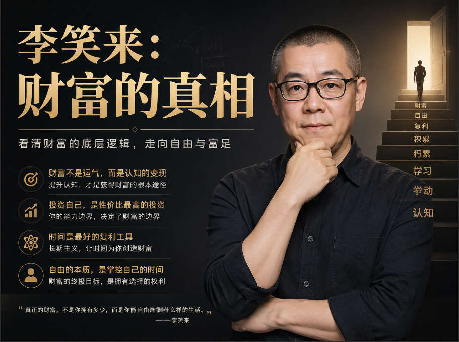 李笑来：财富的真相
