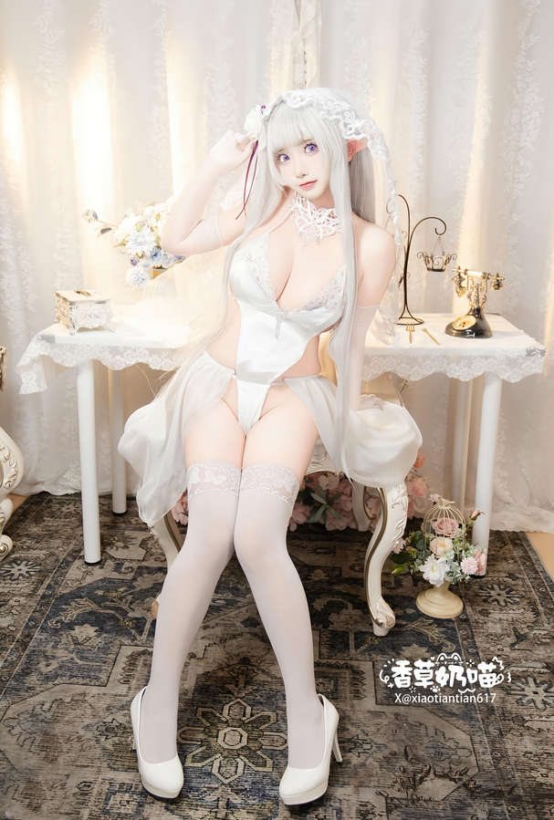 童颜巨乳coser香草奶喵 - 爱蜜莉雅 情人节[151P/468M]