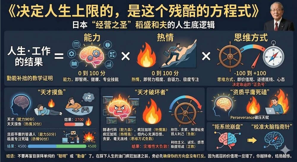决定人生上限的，是这个残酷的方程式