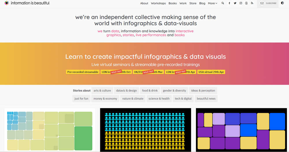 Information is Beautiful，呈现信息之美，学习用数据讲故事的艺术