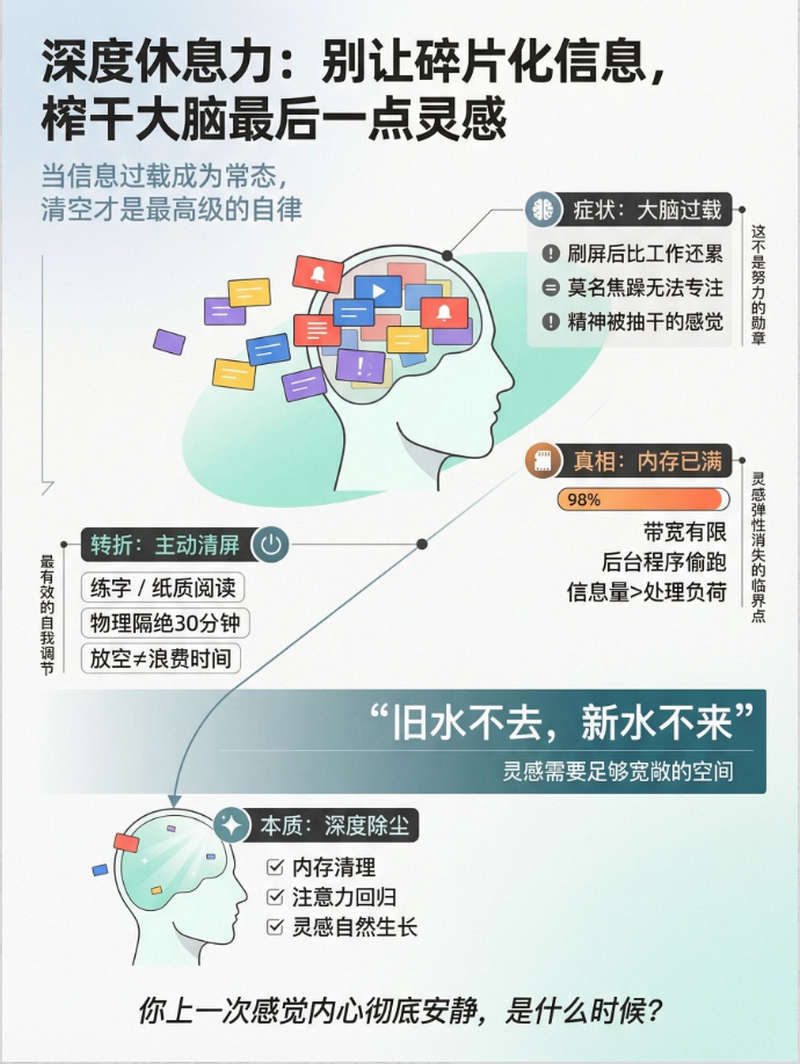 深度休息力：别让碎片化信息，榨干大脑最后一点灵感