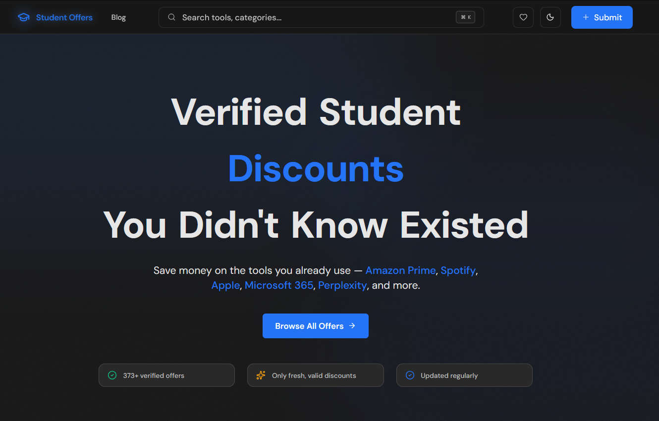 Student Offers，学生教育优惠资源汇总