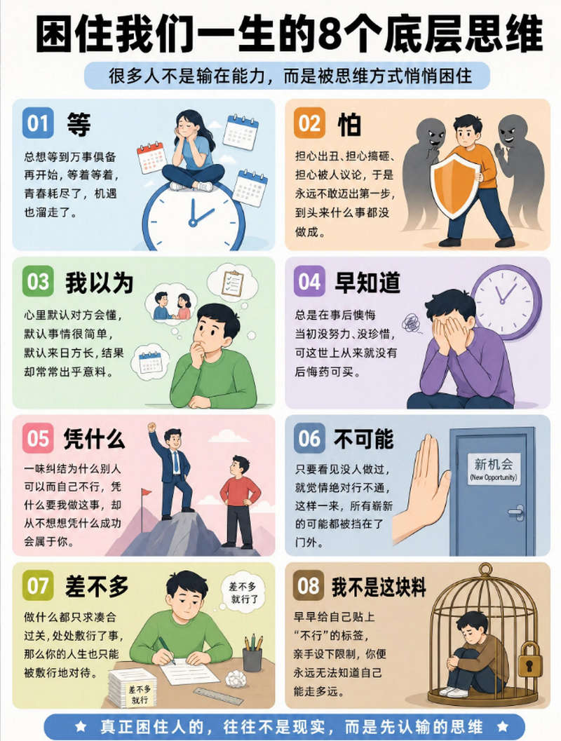 困住我们一生的8个底层思维