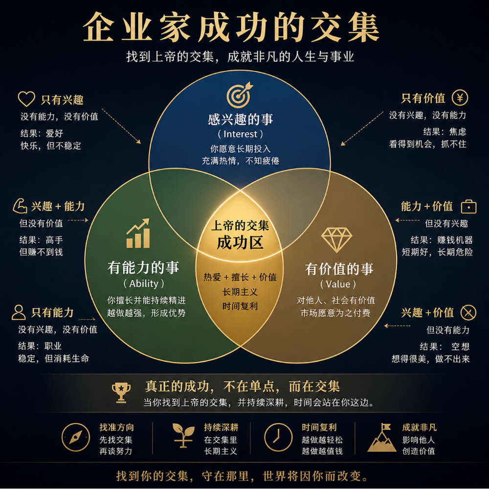企业家成功的交集模型