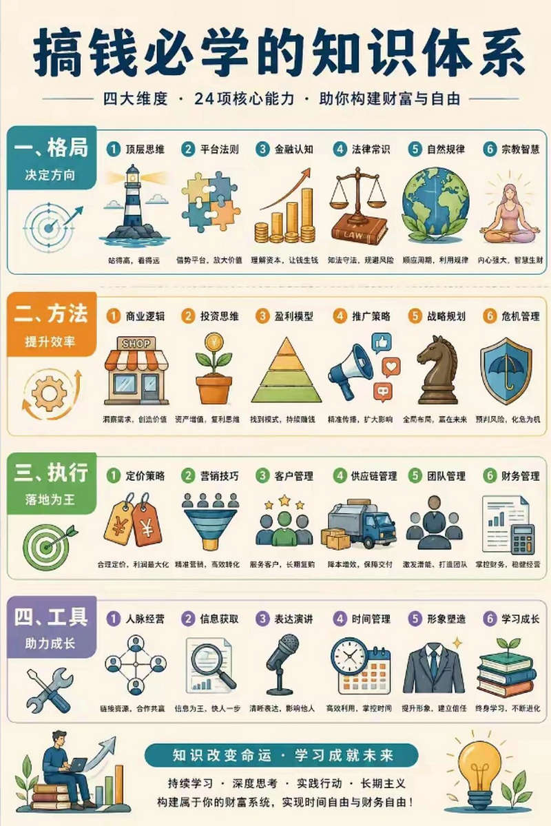 搞钱必学的知识体系
