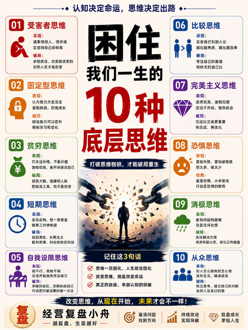 困住我们一生的10种底层思维