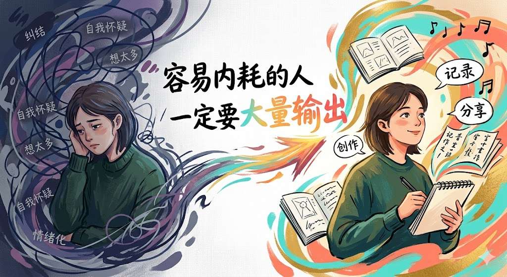 容易内耗的人一定要大量输出