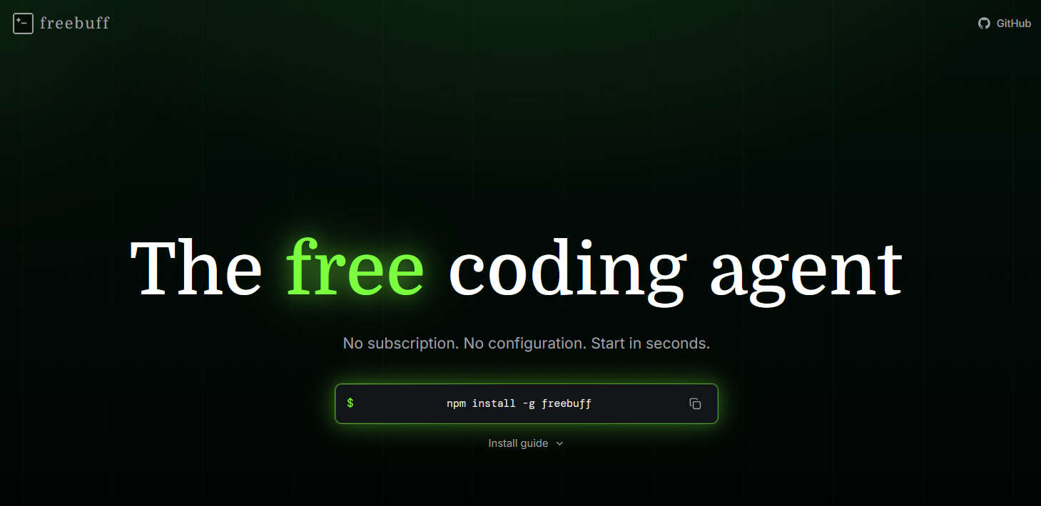 Freebuff 白嫖 DeepSeek v4 Pro/Flash、Kimi K2.6、MiniMax M2.7