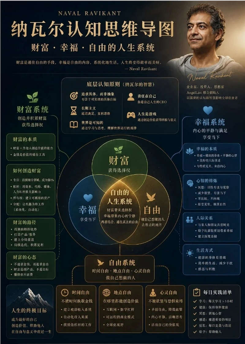 纳瓦尔认知思维导图