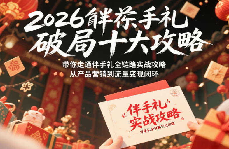 2026伴手礼破局十大攻略，带你走通伴手礼全链路实战攻略，从产品营销到流量变现闭环