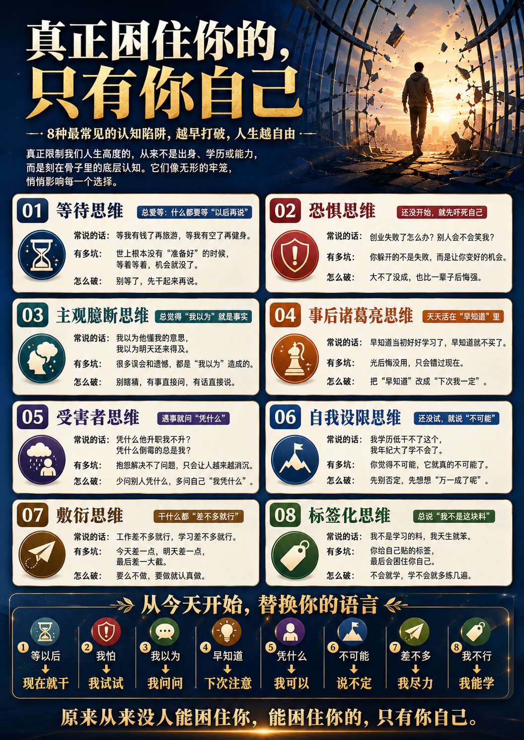 困住我30年的8个底层认知，TM的，早认清就好了
