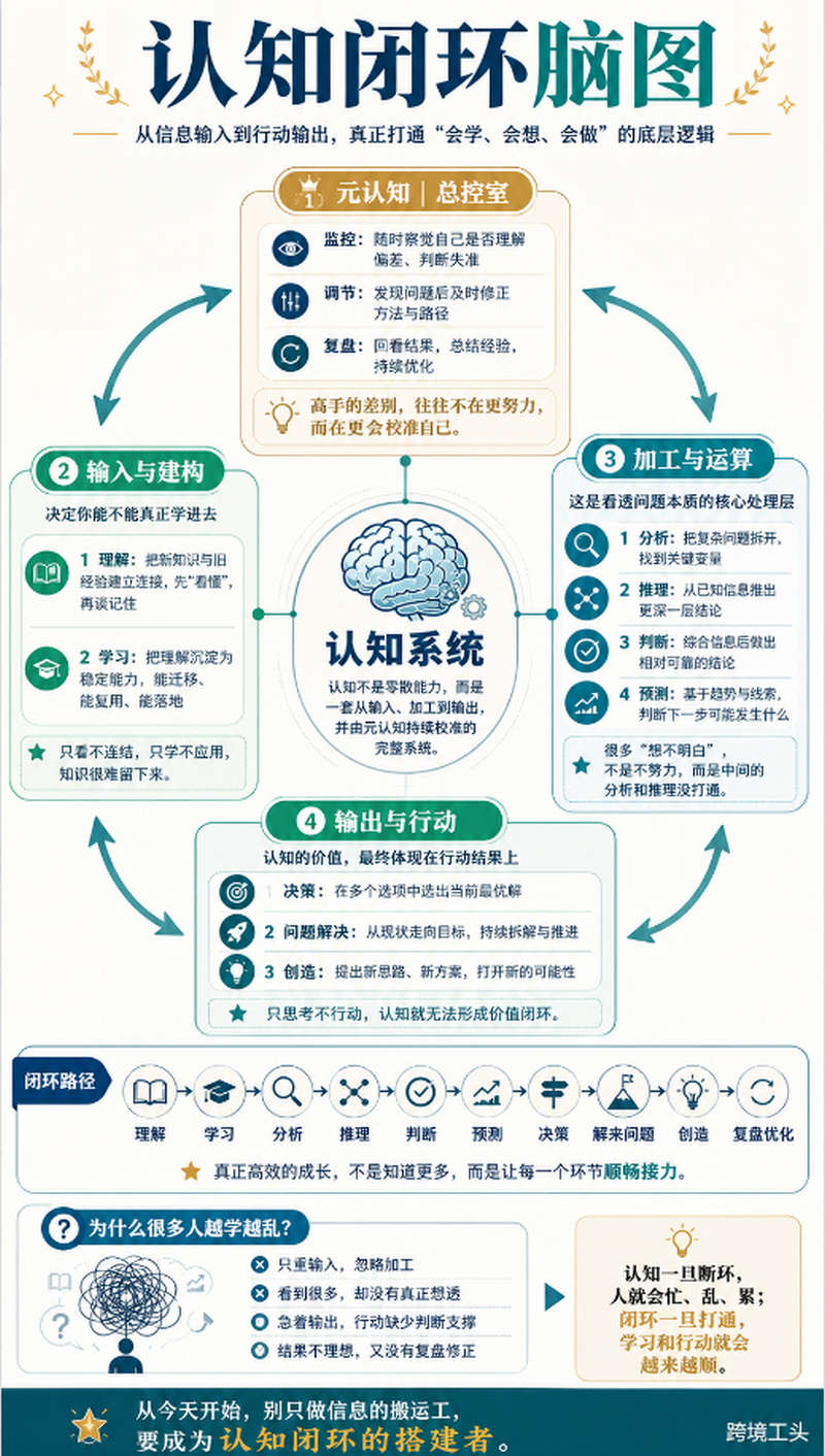 如何搭建自己的认知闭环，练就强者的存在