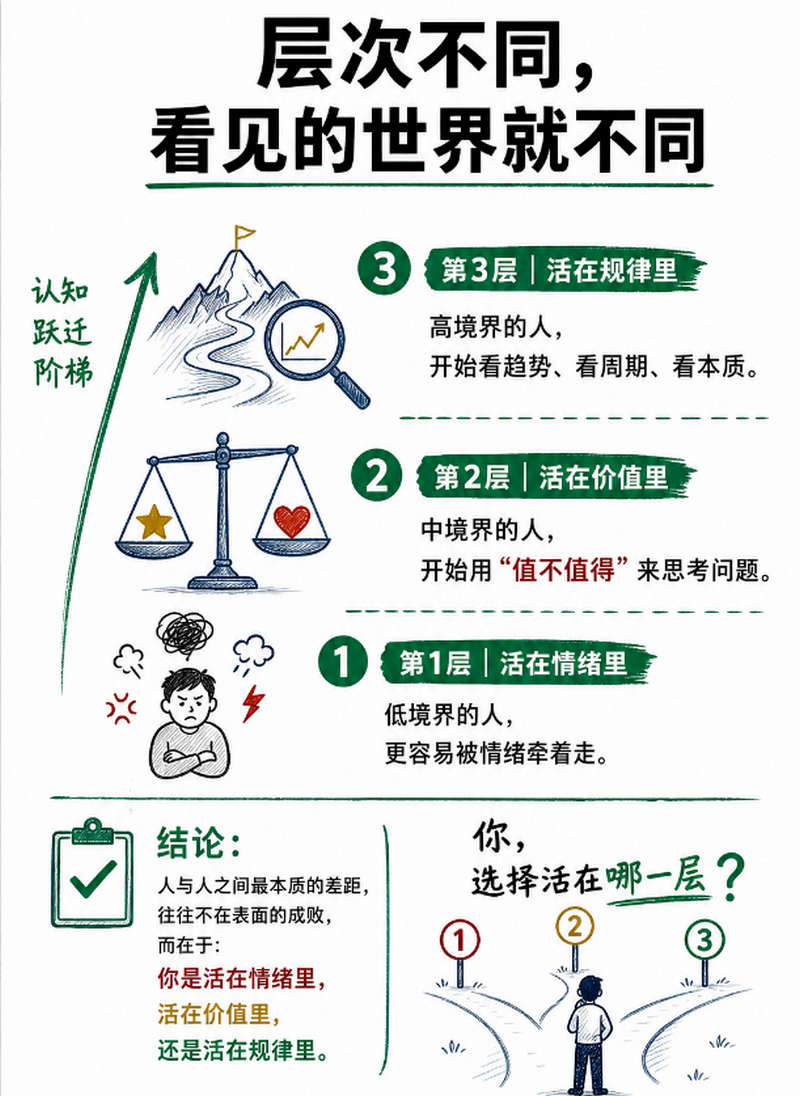 层次不同，看到的世界就不同