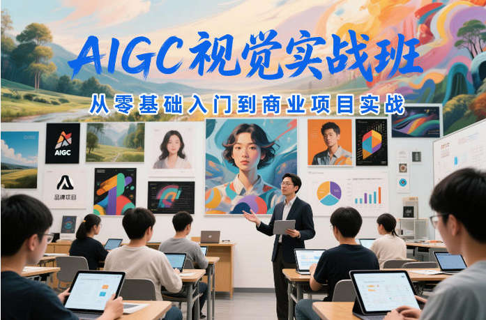 AIGC视觉实战班，从零基础入门到商业项目实战