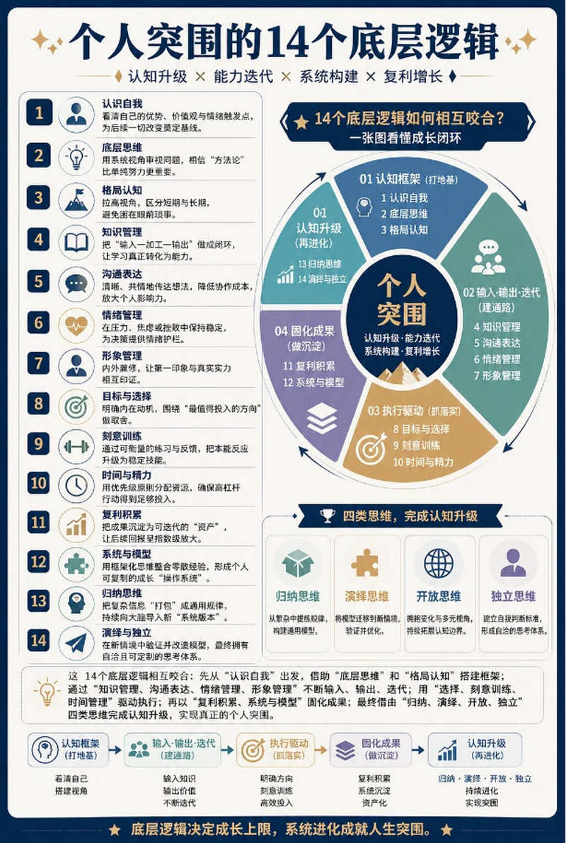 个人突围的14个底层逻辑