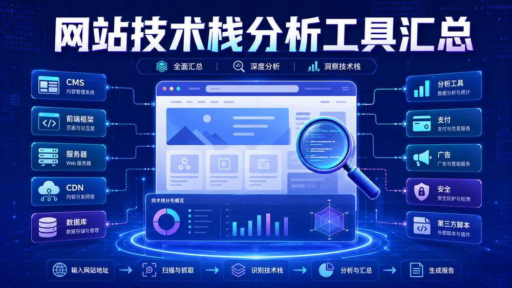 网站技术栈分析工具汇总