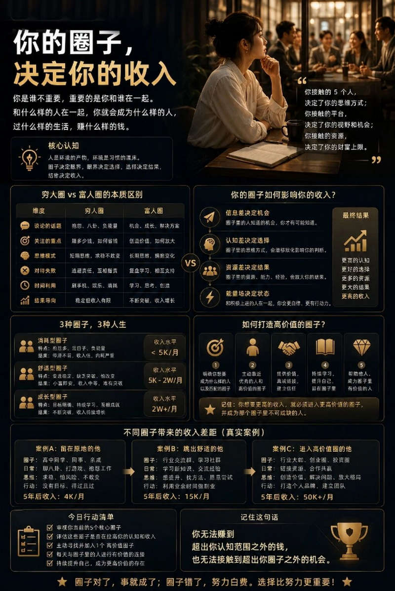 你的圈子，决定你的收入