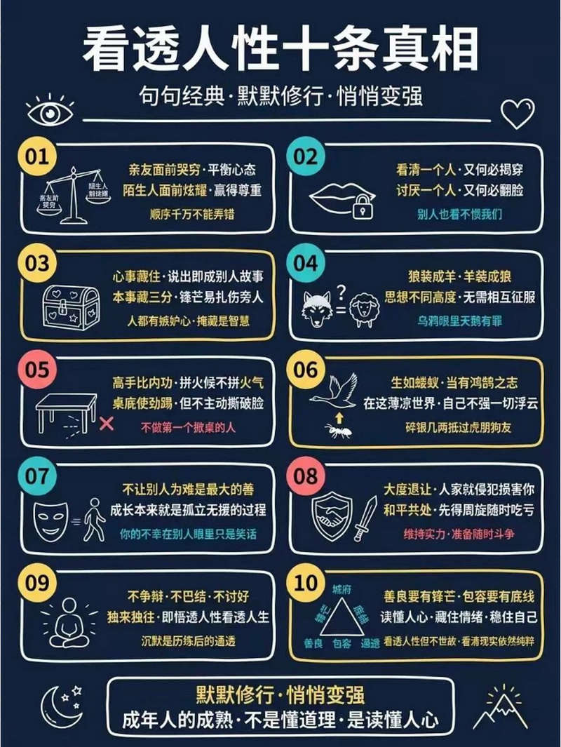 看透人性十条真相