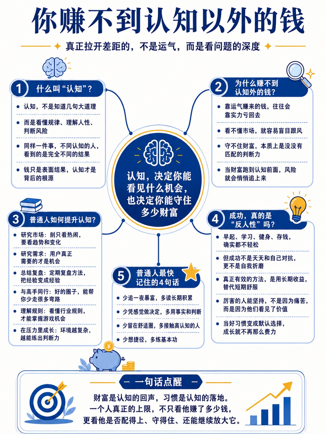 人赚不到认知以外的钱