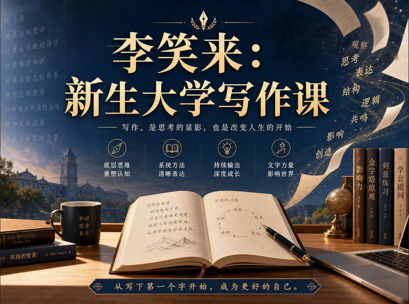 李笑来：新生大学写作课