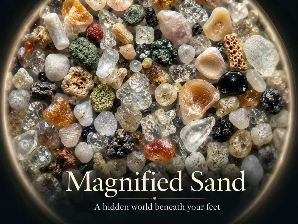Magnified Sand，显微镜下的沙粒，带你发现每一粒沙子的独特故事