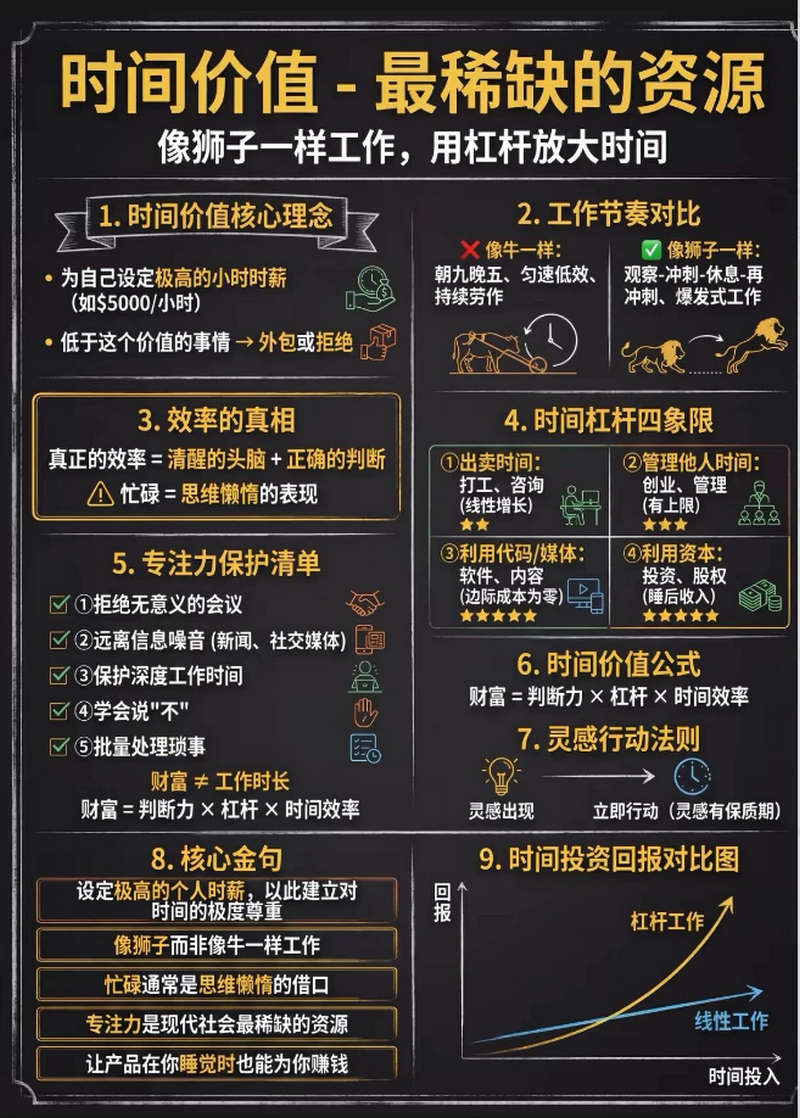 纳瓦尔宝典【时间价值，最稀缺的资源】