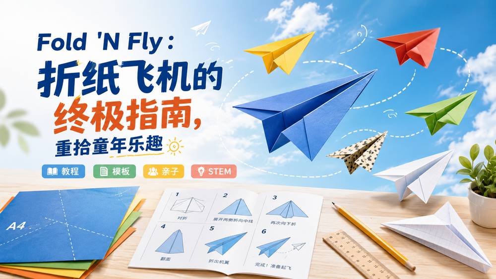 Fold 'N Fly：折纸飞机的终极指南，重拾童年乐趣