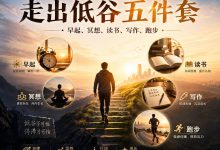 走出低谷五件套：早起、冥想、读书、写作、跑步