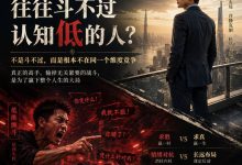 为什么认知高的人，往往斗不过认知低的人？