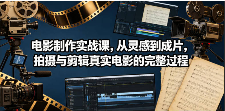 电影制作实战课，从灵感到成片，拍摄与剪辑真实电影的完整过程【原创双语字幕】