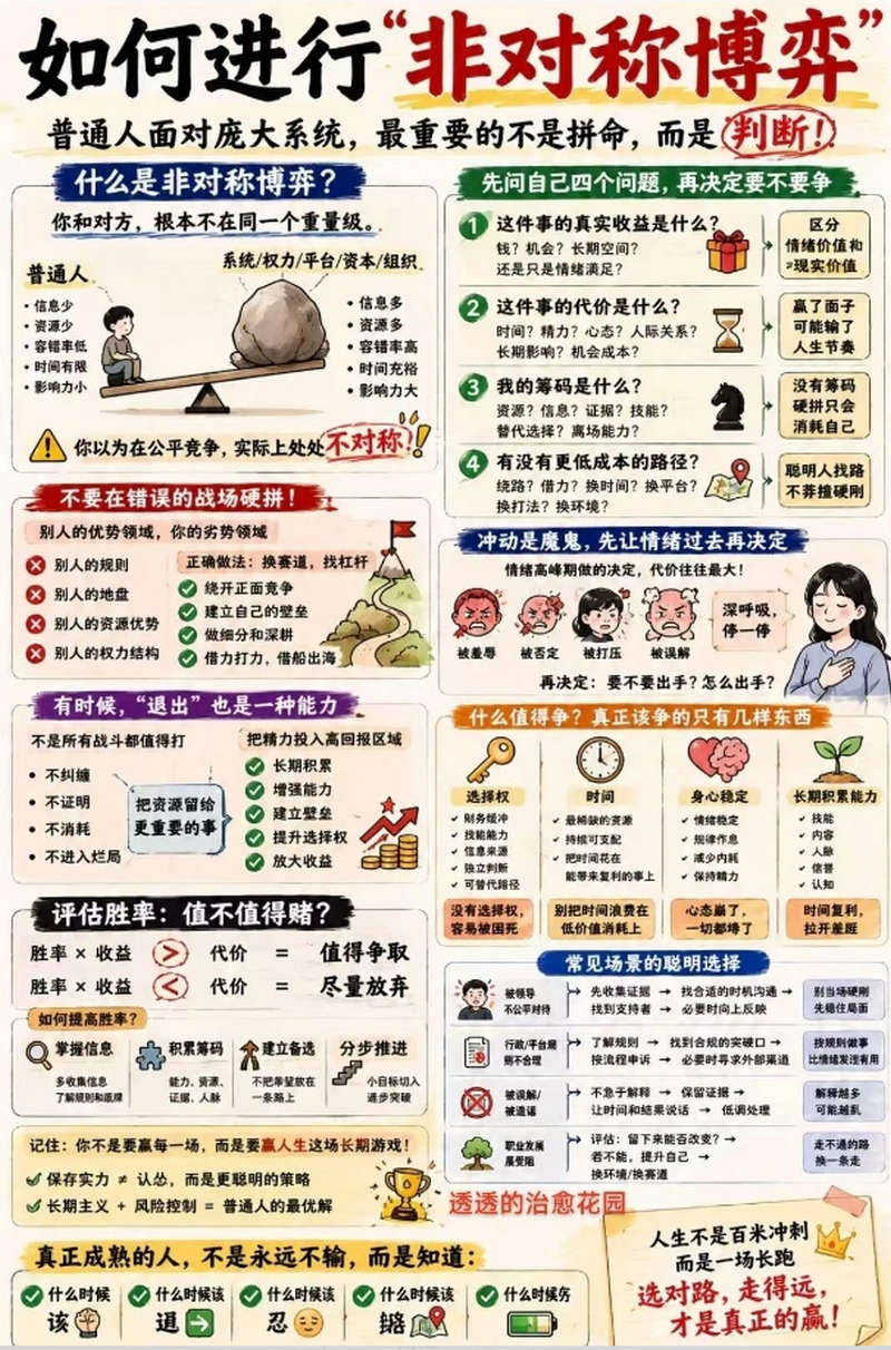 如何进行非对称博弈？选择大于努力！