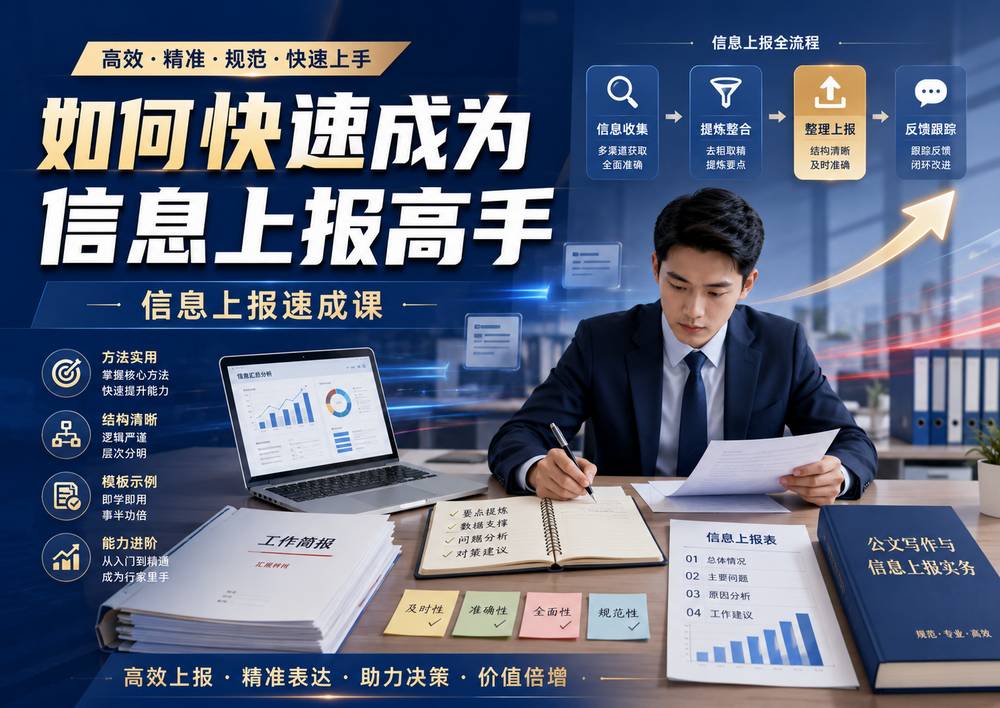 如何快速成为信息上报高手 信息上报速成课