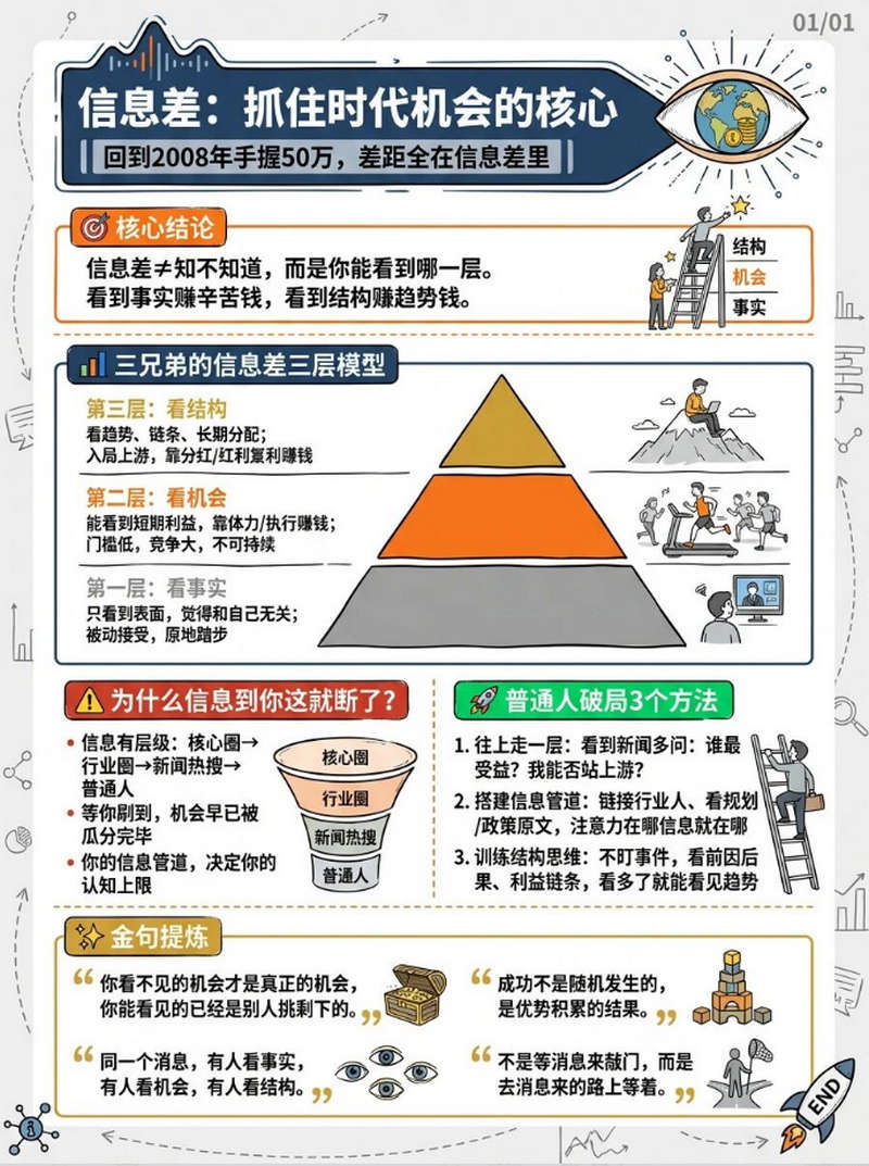 抓住机会靠的是认知差