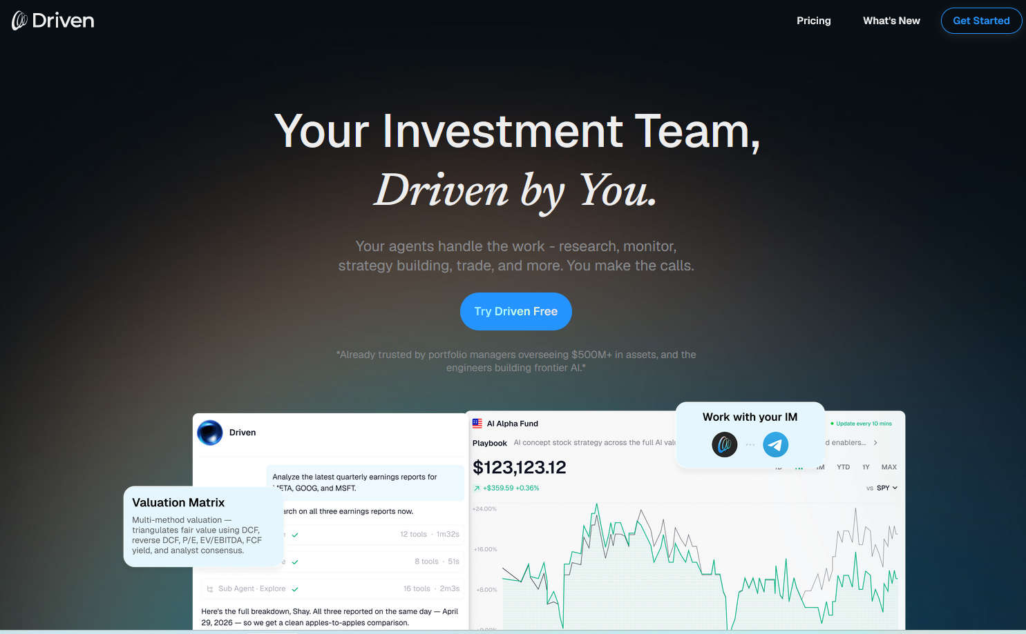 AI 投研平台 Driven.ai 新用户可免费体验首月 Pro Plan