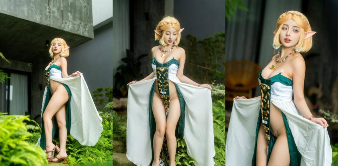 极品童颜巨乳百变福利姬【yuumeilyn虞梅】最新作品，塞尔达公主，玉体诱惑(3V)