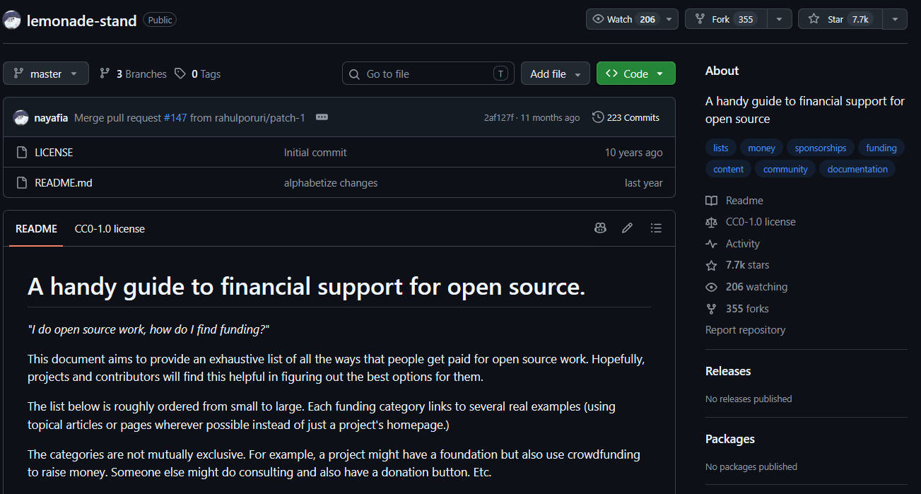 开源项目变现指南 A handy guide to financial support for open source