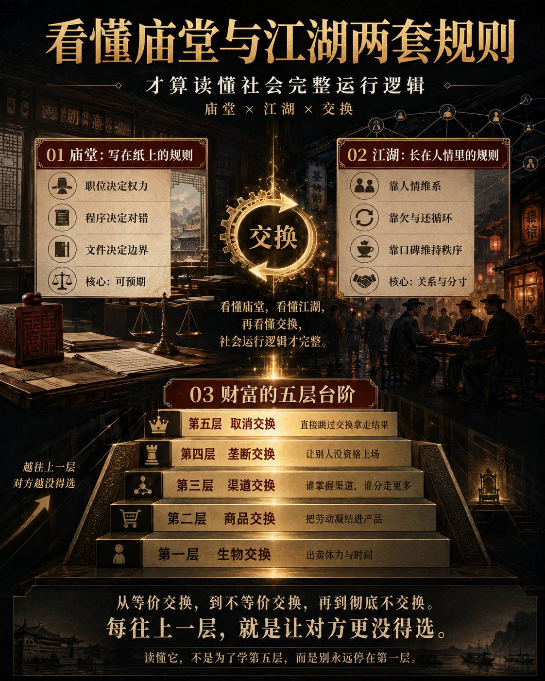 看懂庙堂与江湖两套规则，才算读懂社会完整运行逻辑