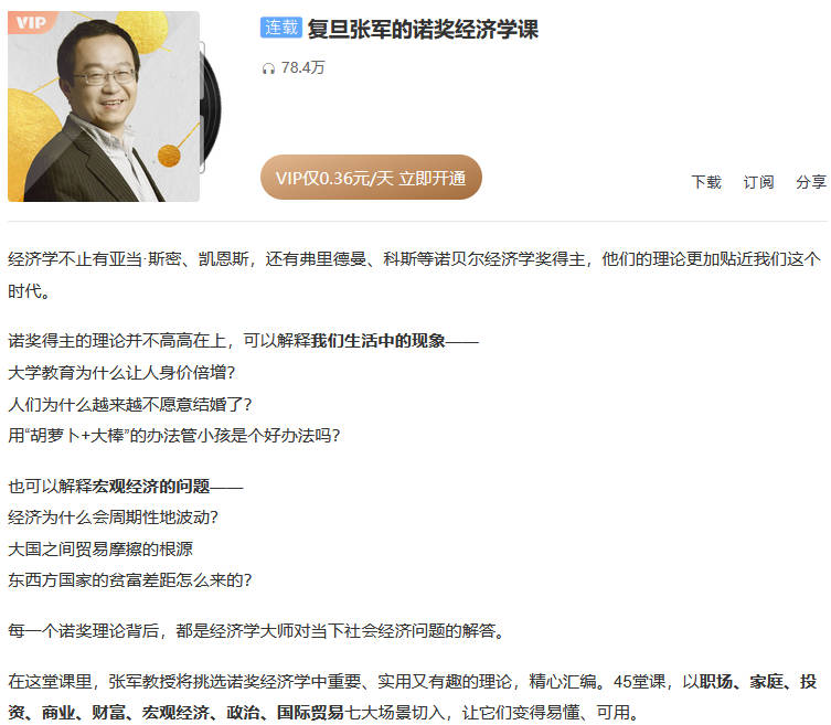 复旦张军的诺奖经济学课