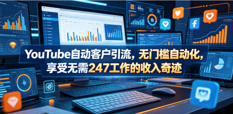 YouTube自动客户引流，无门槛自动化，享受无需247工作的收入奇迹！【原创双语字幕】