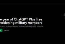 ChatGPT Plus 面向美国退役军人及现役军人免费一年活动又来了！