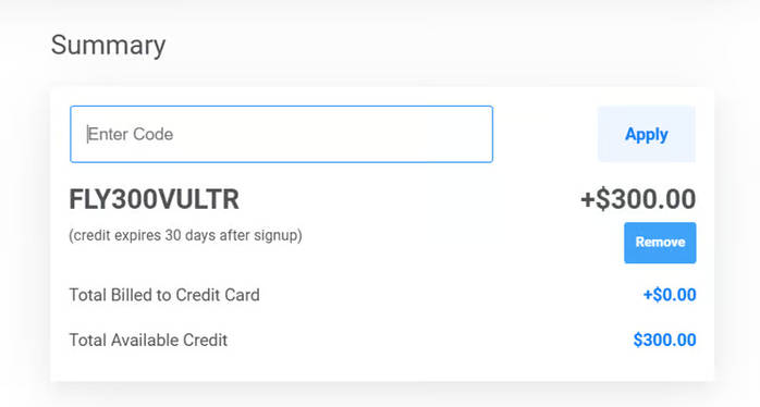 Vultr 最新促销码，新用户免费白嫖$300 的信用额度