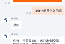 115网盘疑似bug价 500块钱1年会员+115T永久容量