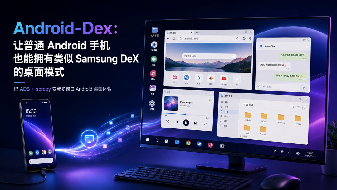 Android-Dex：让普通 Android 手机也能拥有类似 Samsung DeX 的桌面模式