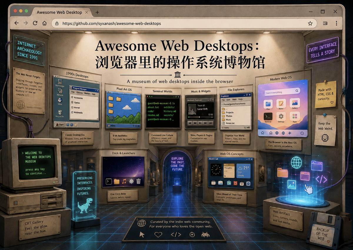 Awesome Web Desktops：浏览器里的操作系统博物馆