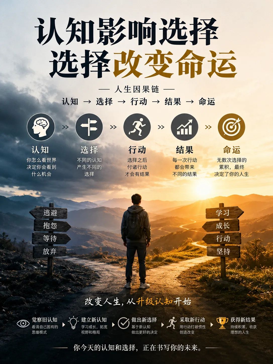 认知影响选择，选择改变命运